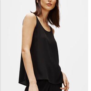 EILEEN FISHER Sleeveless System Silk Tank Top Black S